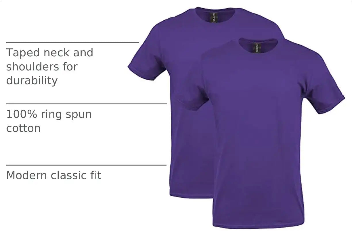 Gildan Adult Softstyle Cotton T-Shirt, Style G64000, Multipack
