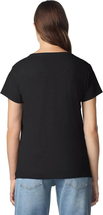 Gildan Women's Heavy Cotton V-Neck T-Shirt, 2-Pack