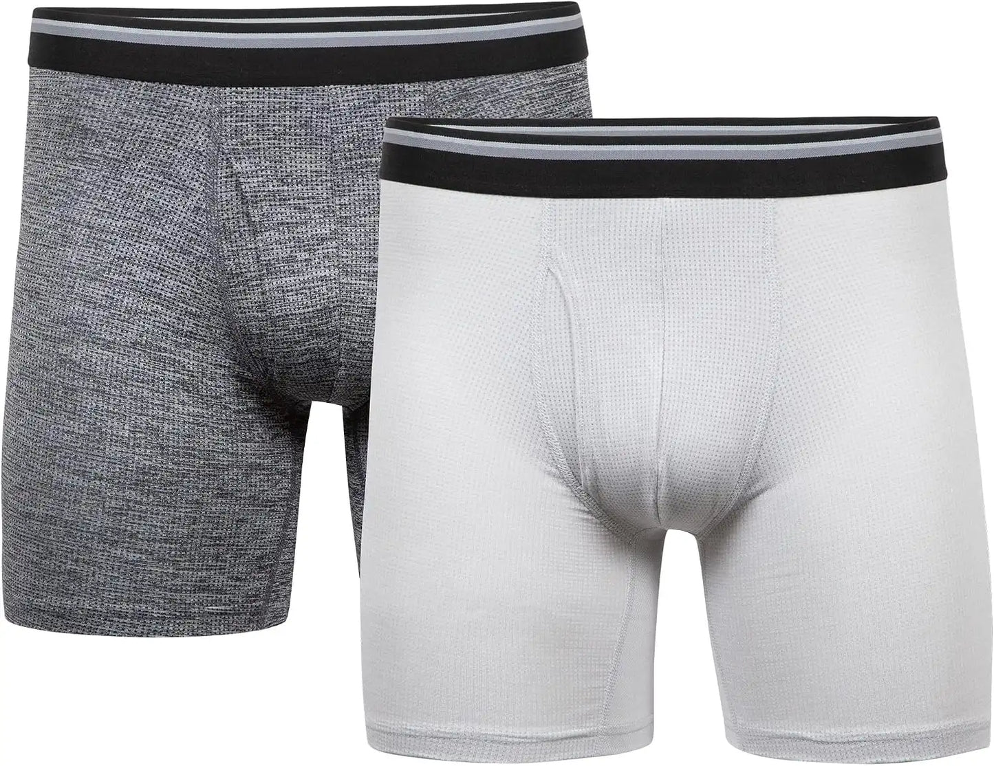 Gildan Men's Underwear Performance DriftKnit Modern Boxer Briefs, 2-Pack