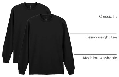 Gildan Youth Ultra Cotton Long Sleeve T-Shirt, Style G2400B, 2-Pack