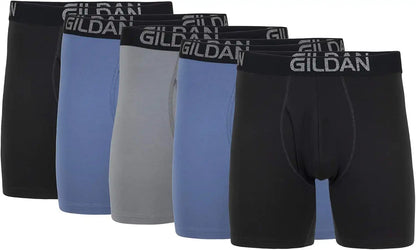Gildan Men's Underwear Cotton Stretch Boxer Briefs, Multipack