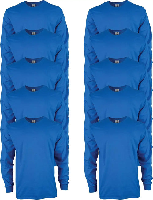 Gildan Adult Ultra Cotton Long Sleeve T-Shirt, Style G2400, Multipack