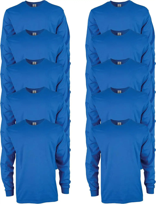 Gildan Adult Ultra Cotton Long Sleeve T-Shirt, Style G2400, Multipack