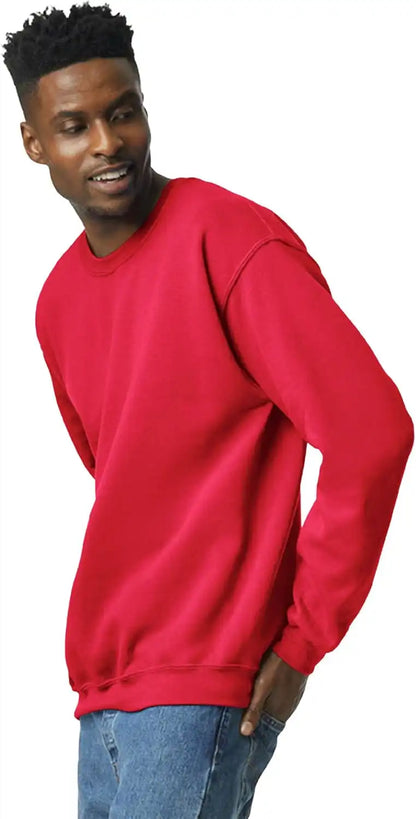 Gildan Unisex Adult Fleece Crewneck Sweatshirt, Style G18000, Multipack