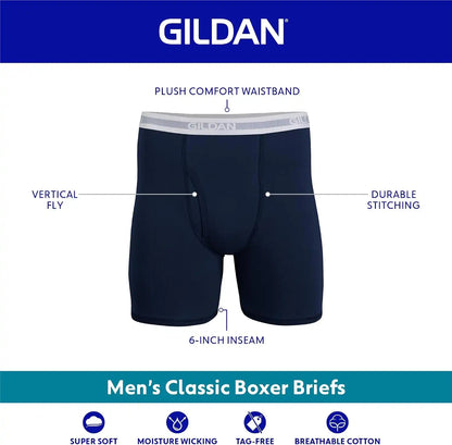 Gildan mens Underwear Boxer Briefs, Multipack