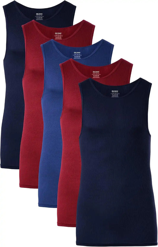 Gildan Men's A-Shirts Tanks Multipack