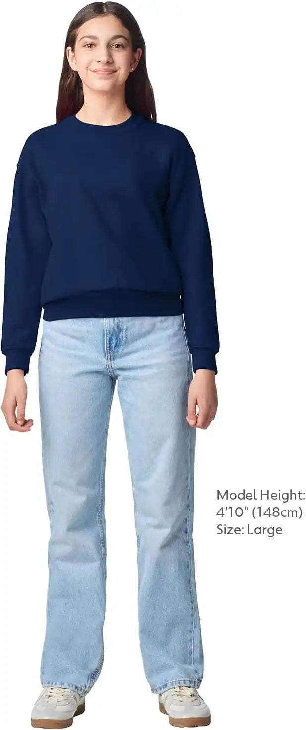 Gildan Kids' Fleece Crewneck Sweatshirt, Style G18000b
