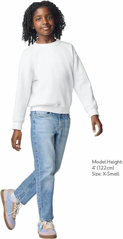 Gildan Kids' Fleece Crewneck Sweatshirt, Style G18000b