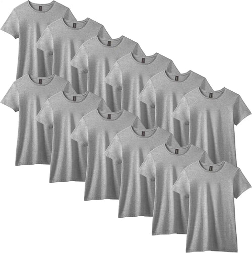 Gildan Womens Softstyle Cotton T-Shirt, Style G64000l, Multipack