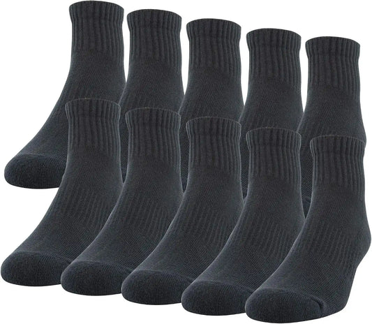 Gildan Men's Active Cotton Ankle Socks (10-Pack)