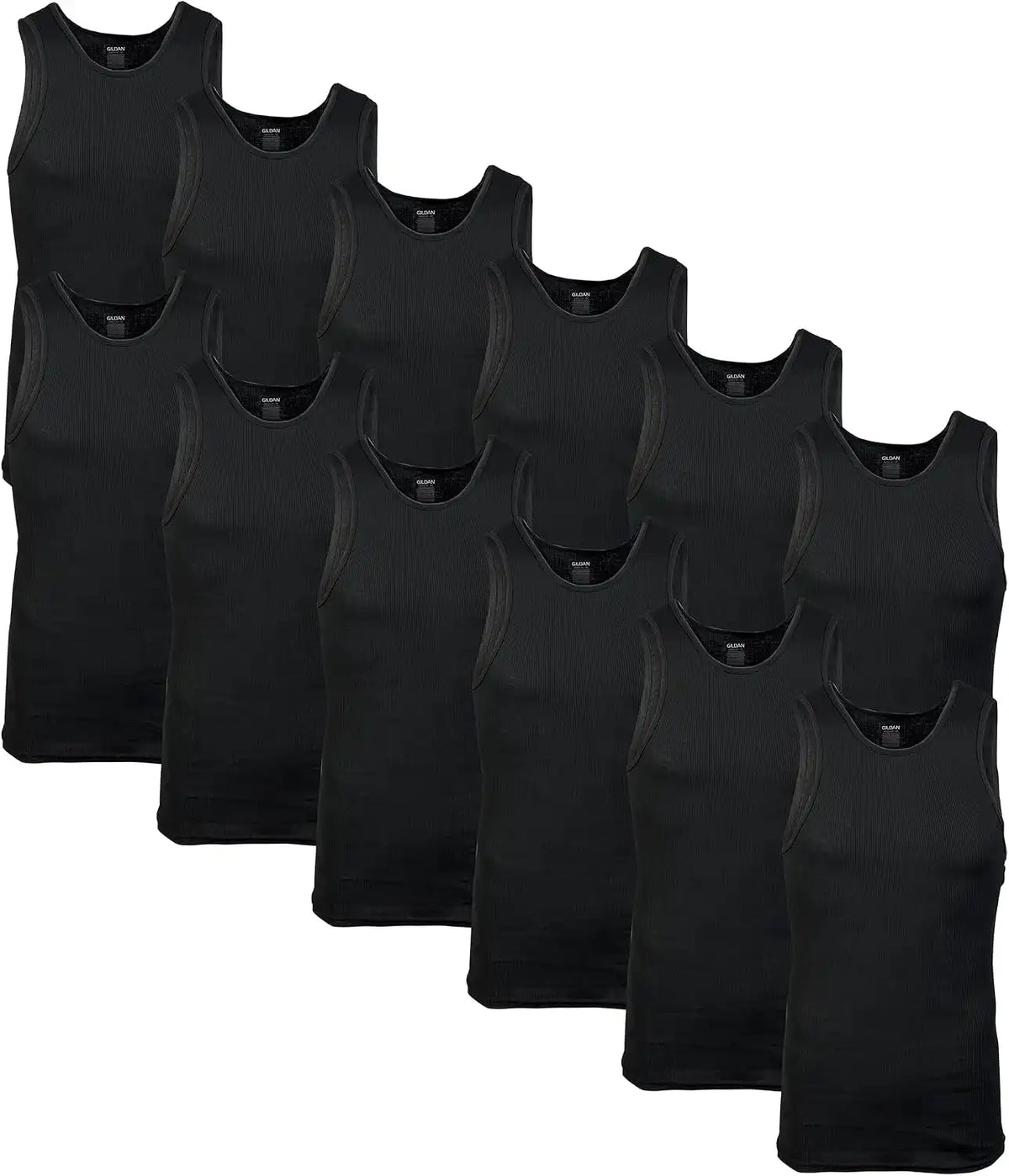 Gildan Men's A-Shirts Tanks Multipack