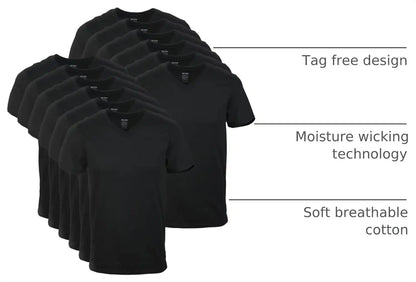 Gildan Men's V-Neck T-Shirts, Multipack, Style G1103