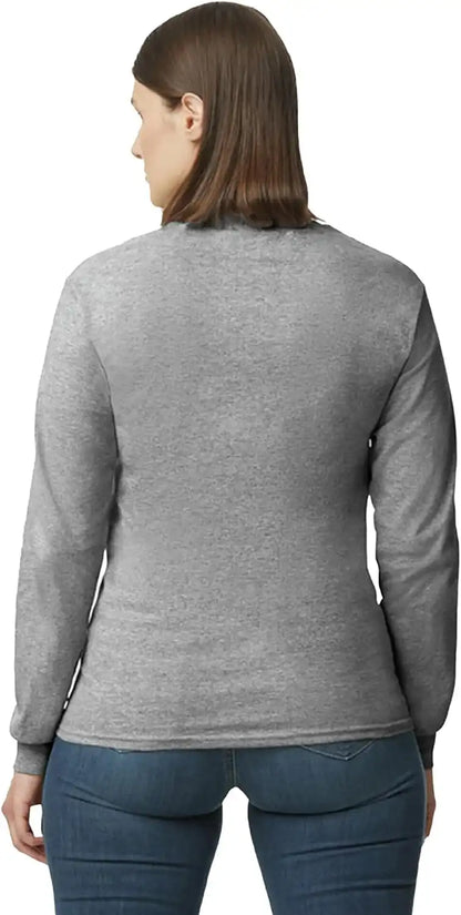 Gildan Adult Heavy Cotton Long Sleeve T-Shirt, Style G5400, 2-Pack