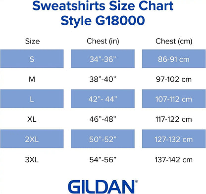 Gildan Unisex Adult Fleece Crewneck Sweatshirt, Style G18000, Multipack