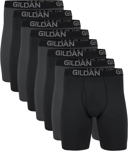 Gildan Men's Underwear Cotton Stretch Boxer Briefs, Multipack