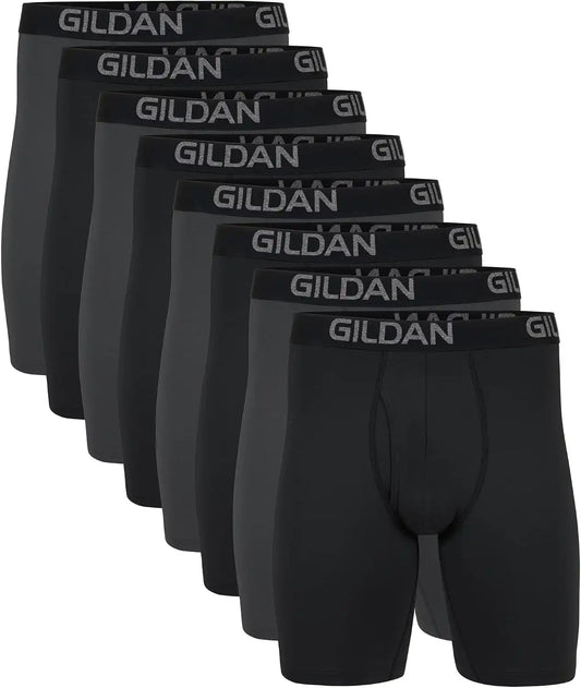 Gildan Men's Underwear Cotton Stretch Boxer Briefs, Multipack