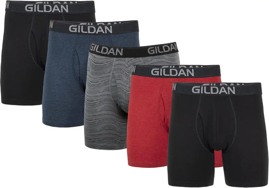 Gildan Men's Underwear Cotton Stretch Boxer Briefs, Multipack