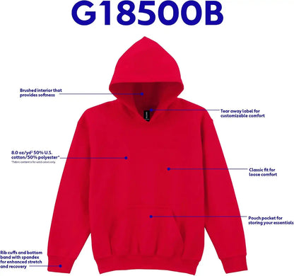 Gildan Youth Hoodie Sweatshirt, Style G18500B