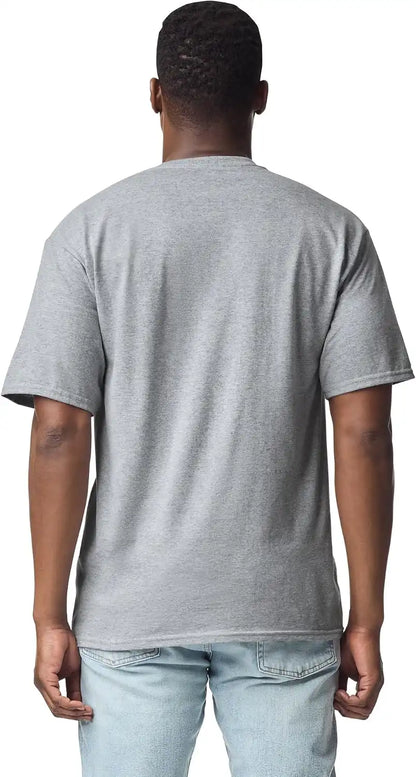 Gildan Unisex Adult DryBlend Workwear T-Shirts with Pocket, 2-Pack