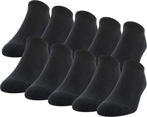 Gildan Men's Active Cotton No Show Socks (10-Pack)