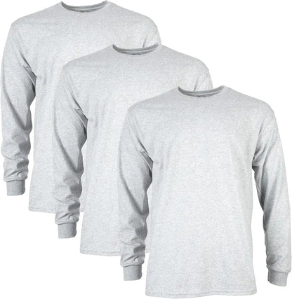 Gildan Adult Ultra Cotton Long Sleeve T-Shirt, Style G2400, Multipack