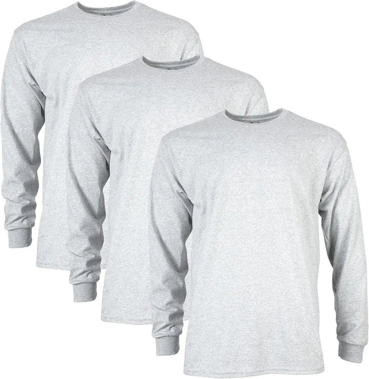 Gildan Adult Ultra Cotton Long Sleeve T-Shirt, Style G2400, Multipack