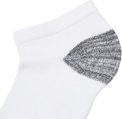Gildan Men's Polyester Half Cushion No Show Socks, 12-pack
