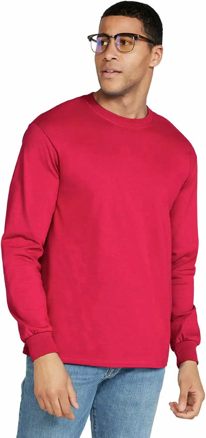 Gildan Adult Ultra Cotton Long Sleeve T-Shirt, Style G2400, Multipack