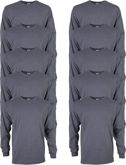 Gildan Adult Ultra Cotton Long Sleeve T-Shirt, Style G2400, Multipack