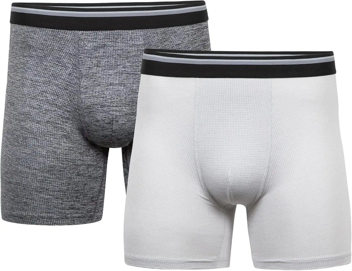 Gildan Men's Underwear Performance DriftKnit Modern Boxer Briefs, 2-Pack