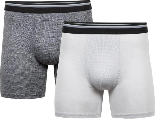 Gildan Men's Underwear Performance DriftKnit Modern Boxer Briefs, 2-Pack