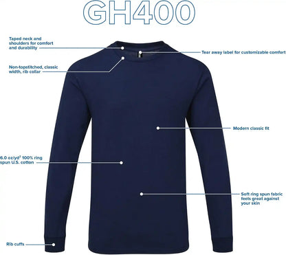 Gildan Hammer Adult Long Sleeve T-Shirt, 2-Pack, Style GH400
