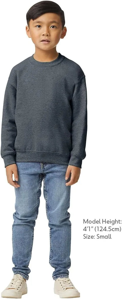 Gildan Kids' Fleece Crewneck Sweatshirt, Style G18000b