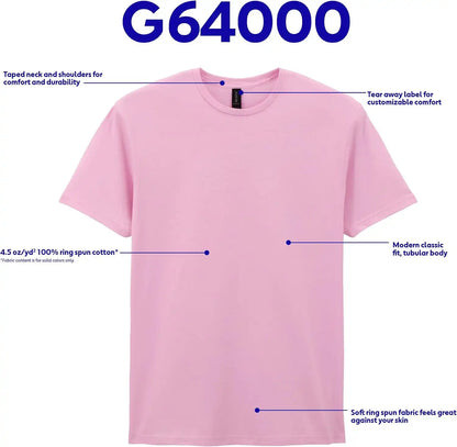 Gildan Adult Softstyle Cotton T-Shirt, Style G64000, Multipack