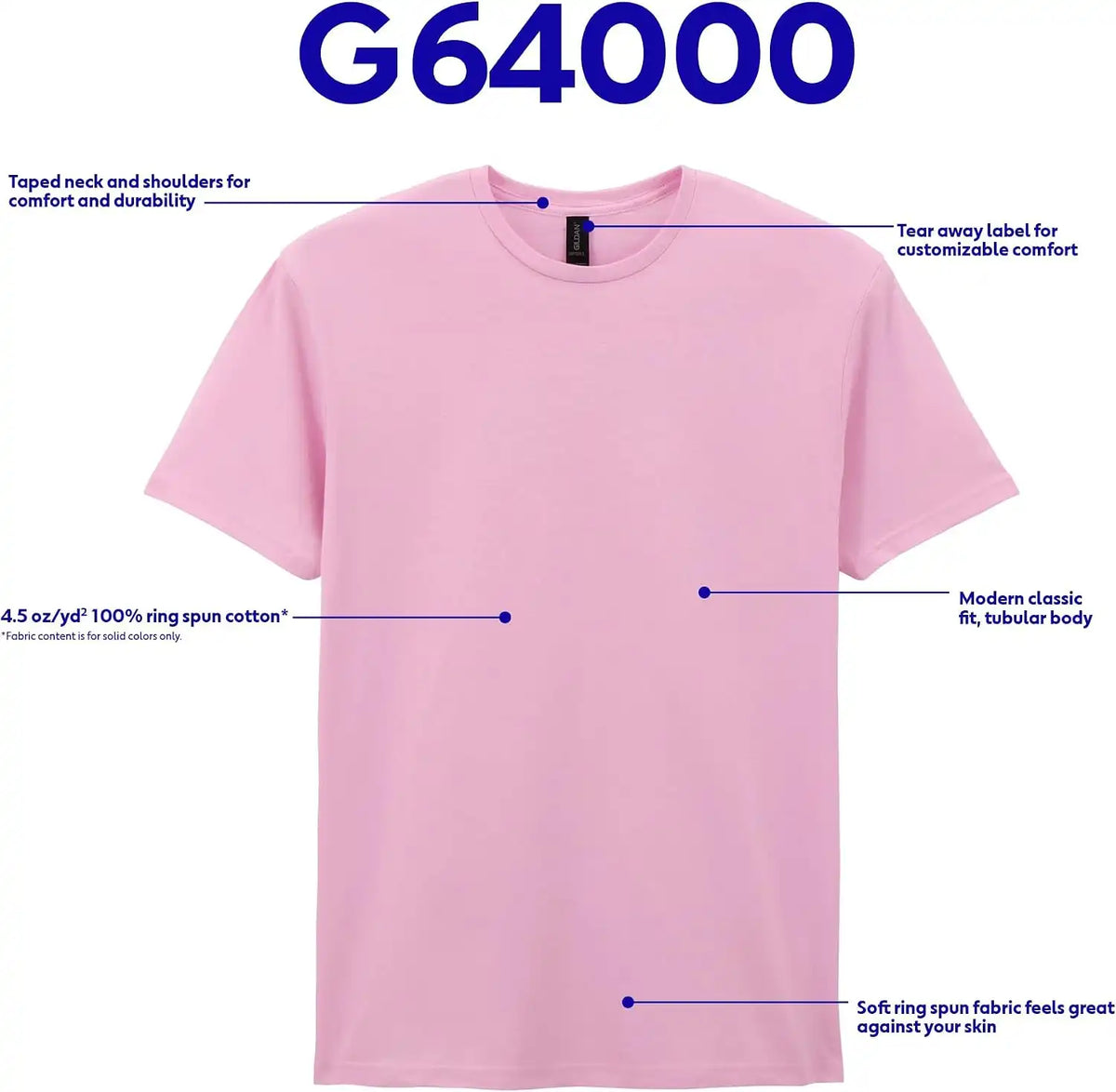Gildan Adult Softstyle Cotton T-Shirt, Style G64000, Multipack