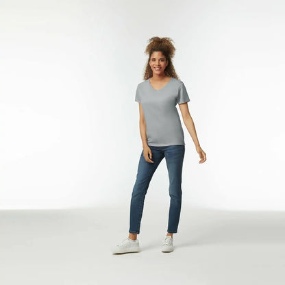 Gildan Women's Heavy Cotton V-Neck T-Shirt, 2-Pack
