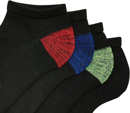 Gildan Men's Polyester Half Cushion No Show Socks, 12-pack