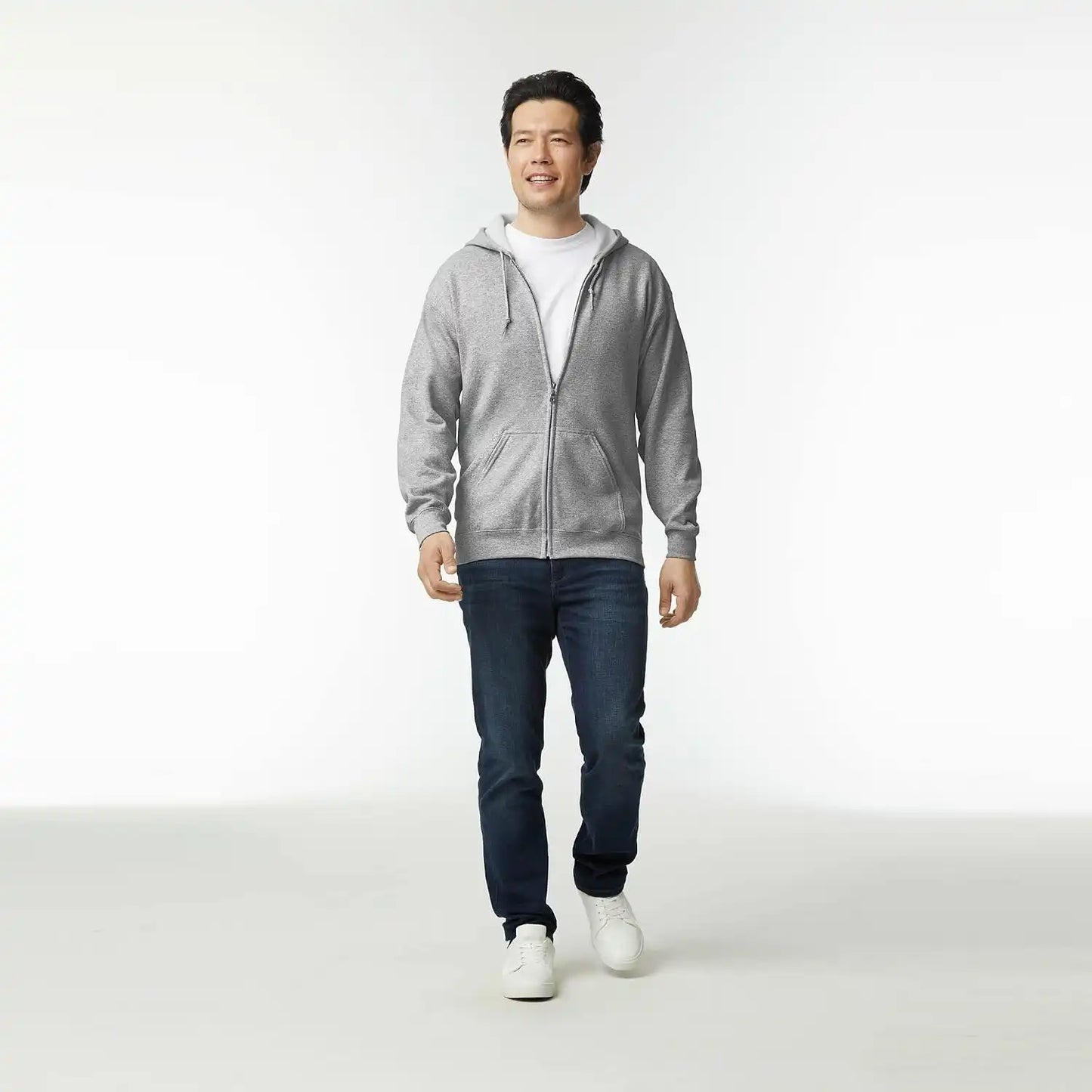 Gildan unisex-adult Fleece Zip Hoodie Sweatshirt, Style G18600, Multipack