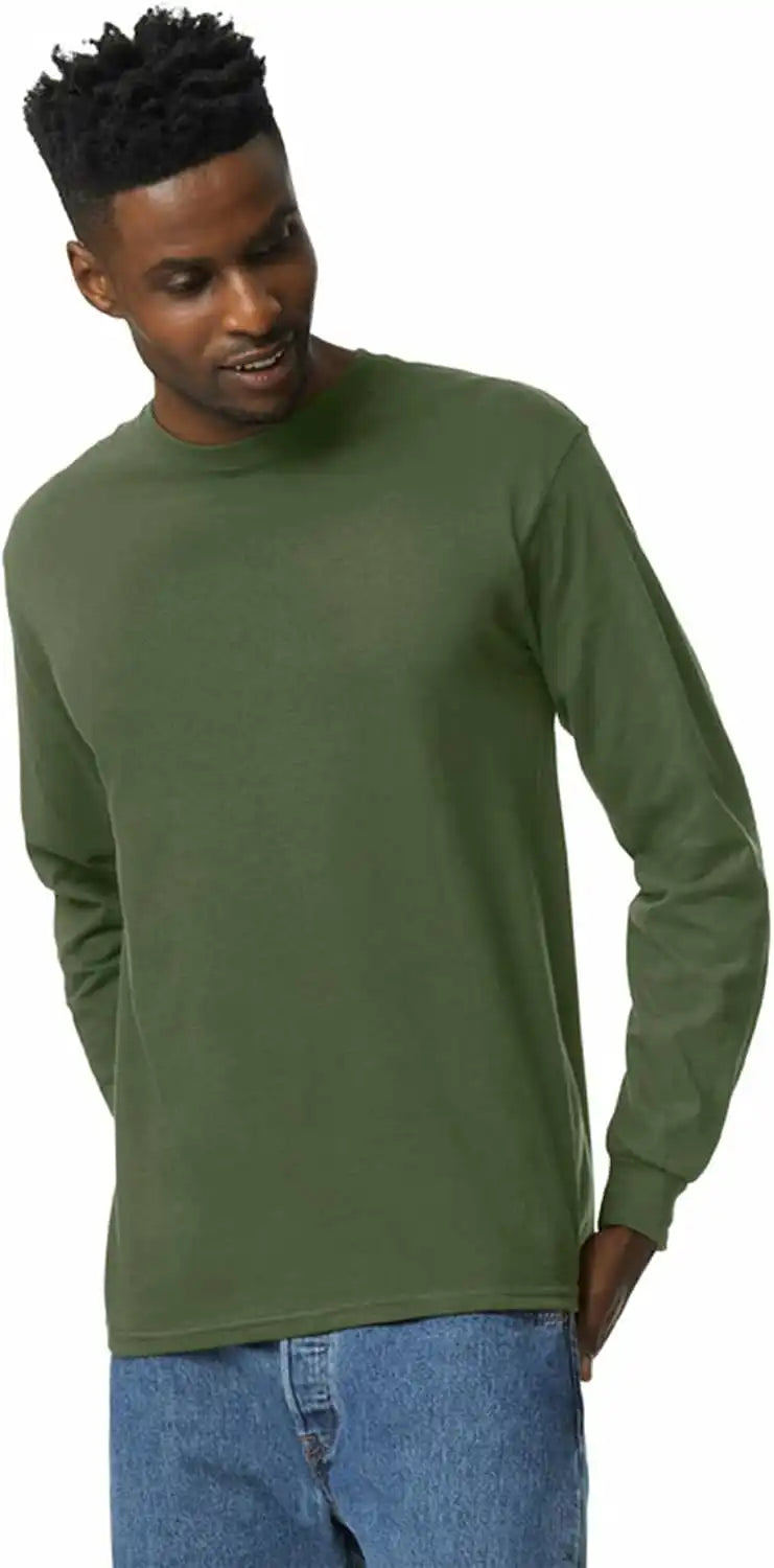 Gildan Adult Ultra Cotton Long Sleeve T-Shirt, Style G2400, Multipack