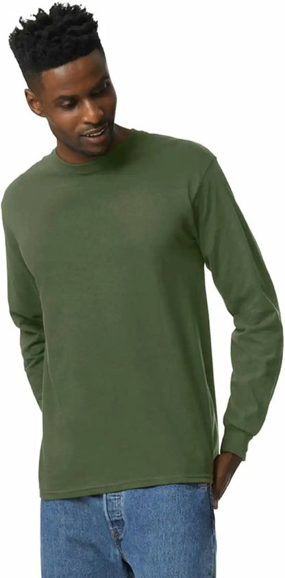 Gildan Adult Ultra Cotton Long Sleeve T-Shirt, Style G2400, Multipack