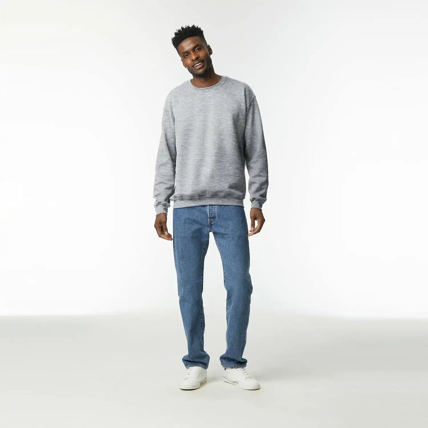 Gildan Unisex Adult Fleece Crewneck Sweatshirt, Style G18000, Multipack