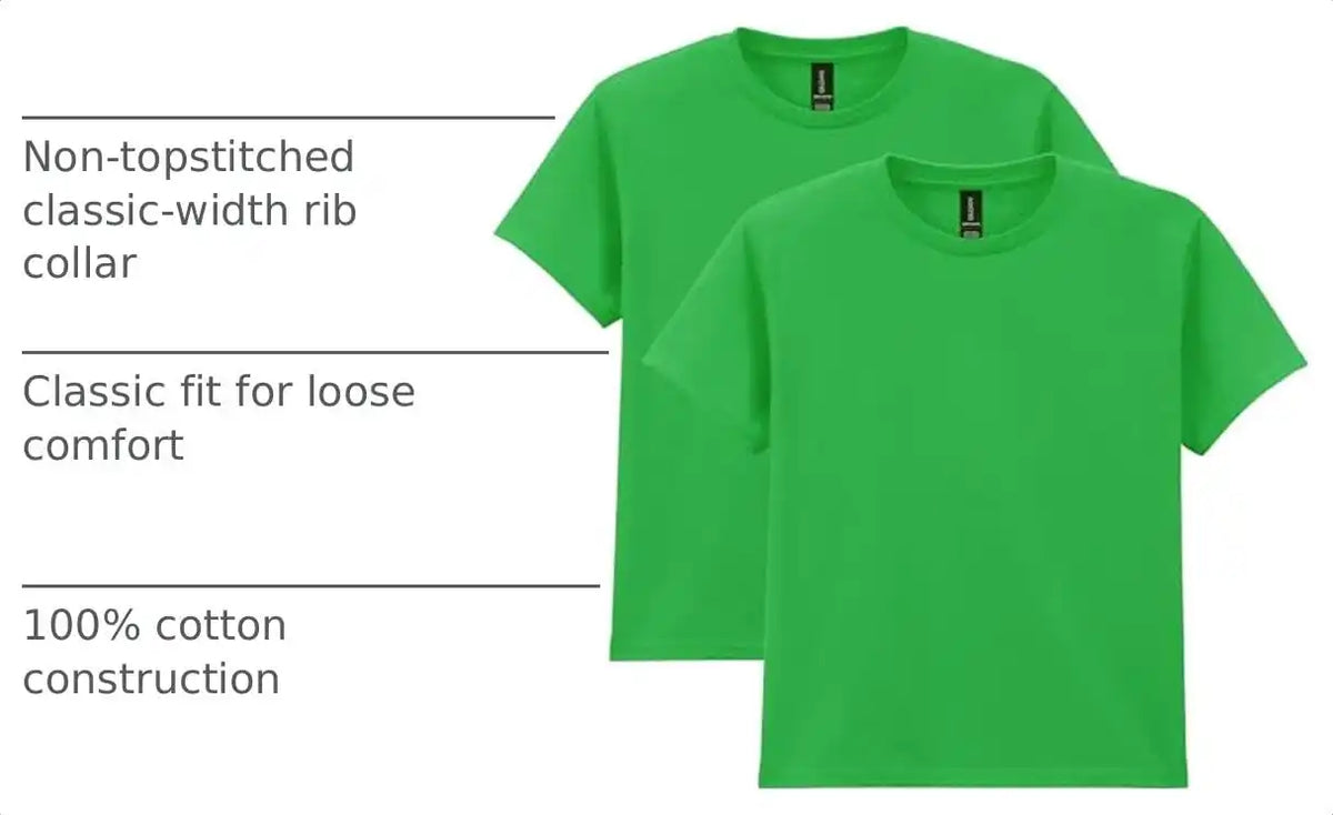 Gildan Unisex-Child Gildan Youth Heavy Cotton T-Shirt, Style G5000b, 2-Pack