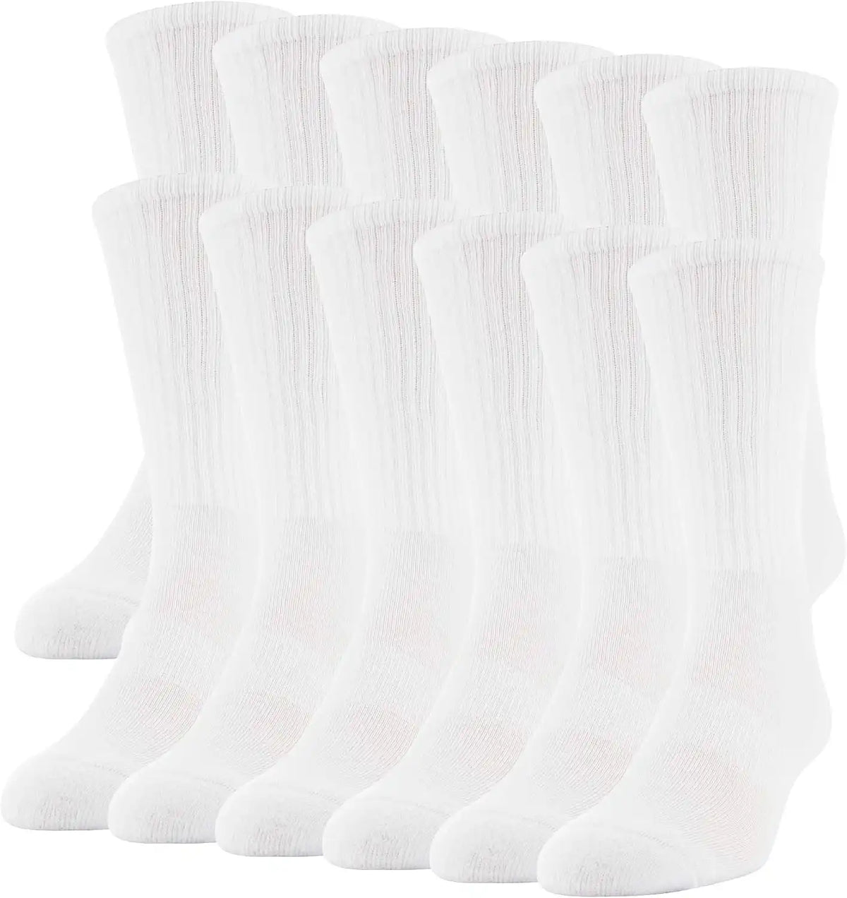 Gildan Men's Performance Crew Socks, 12 Pairs