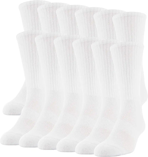 Gildan Men's Performance Crew Socks, 12 Pairs
