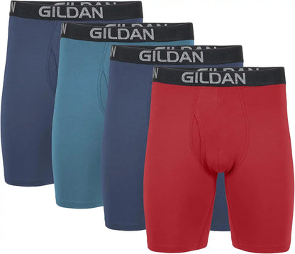 Gildan Men's Underwear Cotton Stretch Boxer Briefs, Multipack
