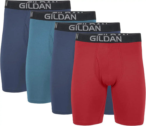 Gildan Men's Underwear Cotton Stretch Boxer Briefs, Multipack