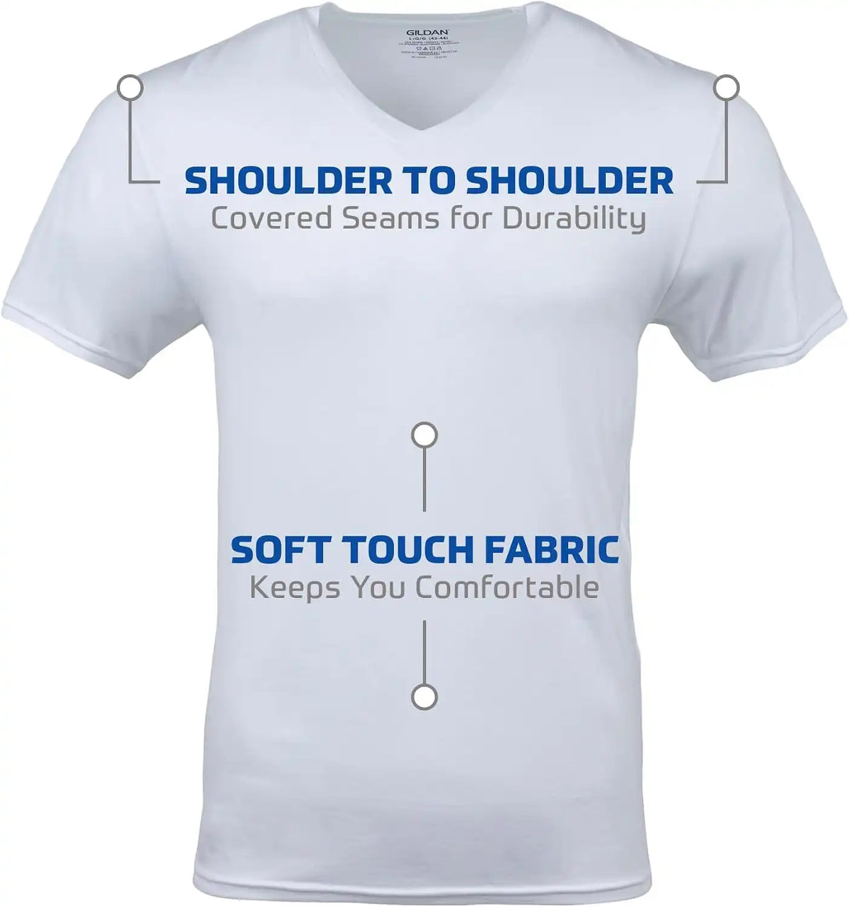 Gildan Men's V-Neck T-Shirts, Multipack, Style G1103
