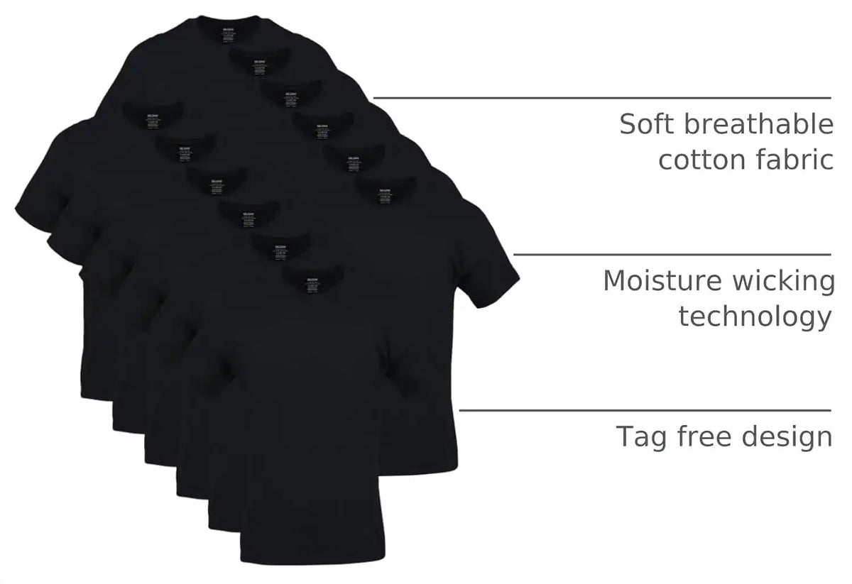 Gildan Men's Crew T-Shirts, Multipack, Style G1100