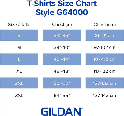 Gildan Adult Softstyle Cotton T-Shirt, Style G64000, Multipack