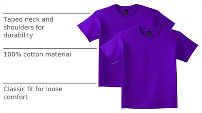 Gildan Youth Ultra Cotton T-Shirt, Style G2000B, Multipack